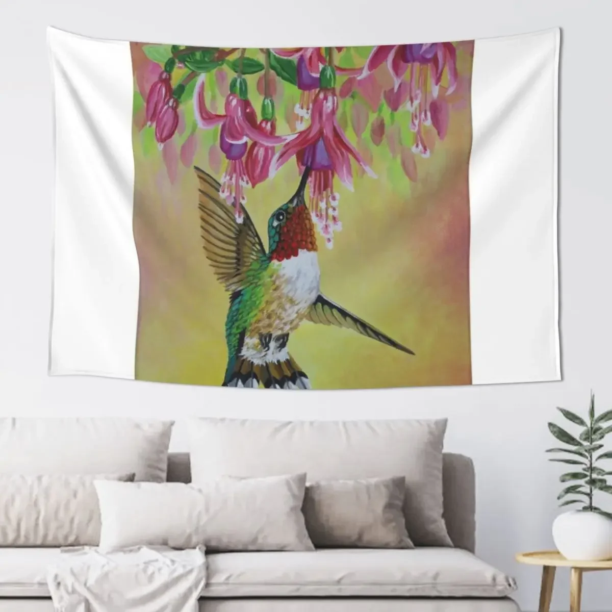 Anna's Hummingbird 3 Tapestry Room Decor Korean Style Wall Decoration Items Decoration Room Tapestry