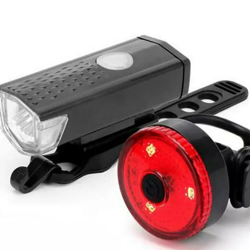 Mini LED Bike Tail Light Bicycle Helmet Lamp Flashlight USB Charging Rear Red Light Waterproof Safety Warning Cycling Lamp Torch