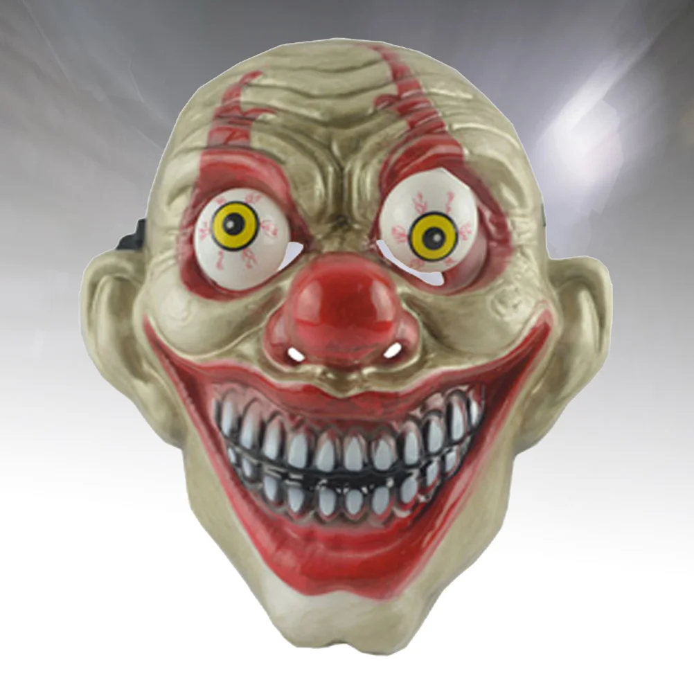 Máscara asustada de Halloween, máscara de payaso de broma, mueca, globo ocular, máscara de Cosplay, suministros para fiestas