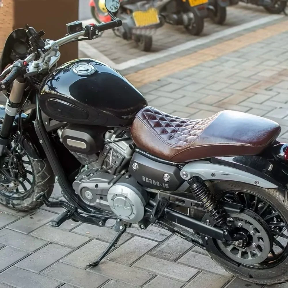 دراجة نارية تمديد مقعد تعديل وسادة مقعد مزدوج توسيع المقعد الخلفي الناعم ل Keeway V كروز 125 Keeway V302c