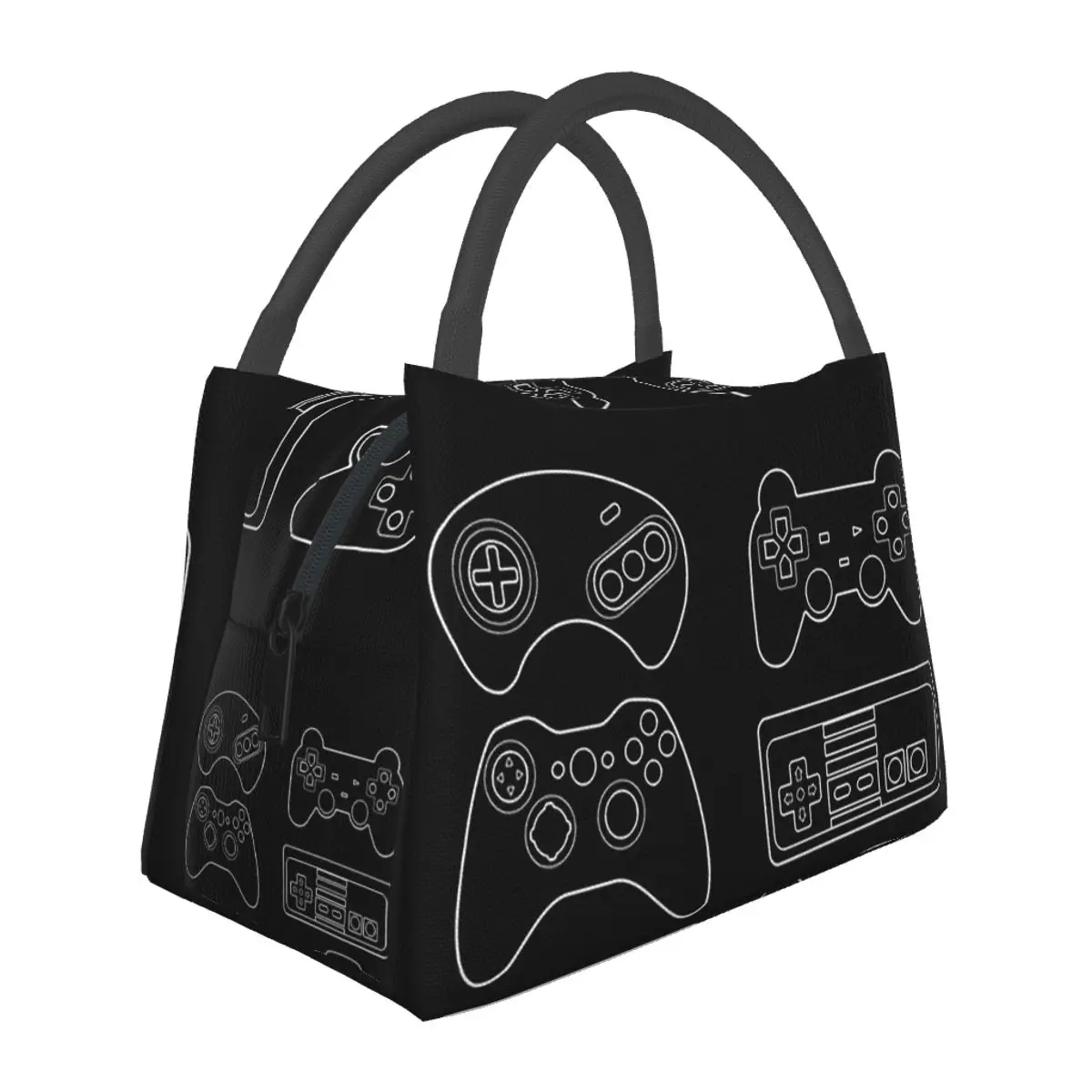 Choose Your Weapon Video Game Gaming Console Gamer Lunch Bags Bento Box Lunch Tote Picnic Bags Thermal Bag for Woman Work