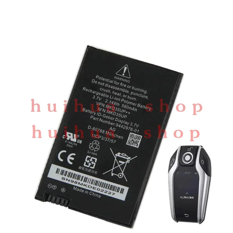 NEW Rechargeable Battery MKD35UP For BMW 5 6 7 Series GT X3 X4 X5 X6 730 740 745 530 Display Remote Control Car Key Battery JM
