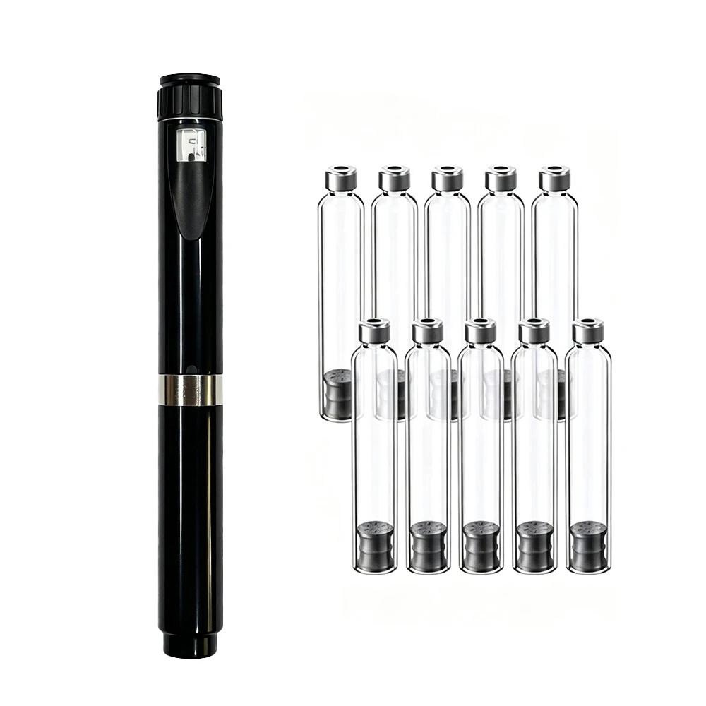 Wiederverwendbarer Stift-Injektor mit 10 Stück 3ml Kartuschen Set Tragbare Insulin-Injektionsstifte Peptid-Stift Dosiskontroll-Injektionsstifte