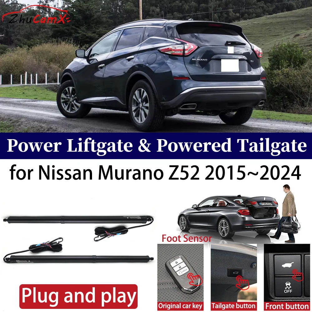 

ZhuCamX for Nissan Murano Z52 2015-2024 Car OEM Power Liftgate Automatic One-Click Powered Tailgate Strut opener Plug and play