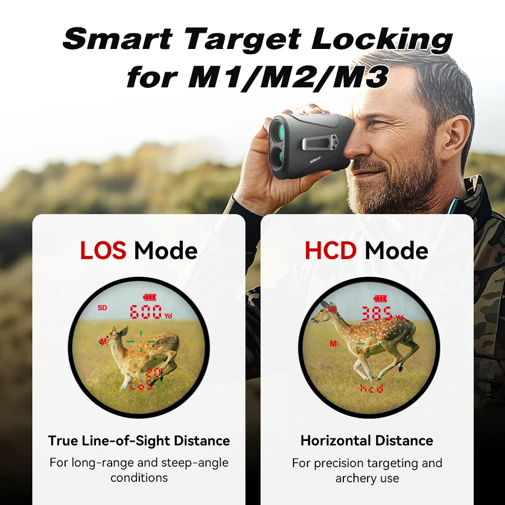 For Ergonomic Grip Non-Slip Hunting Binocular with 2000Yd Range OLED Laser Rangefinder 7.0x Magnification IP66 Waterproof