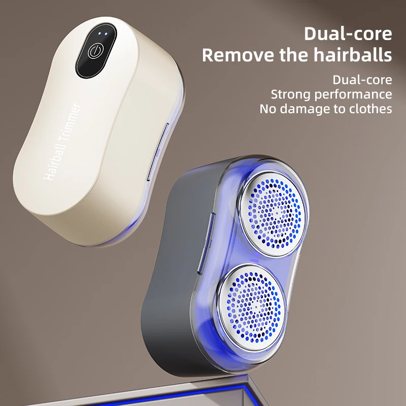 Новый триммер для волос с двойной головкой, многофункциональный триммер для домашней одежды, средство для удаления шариков для волос, удобное средство для удаления клещей