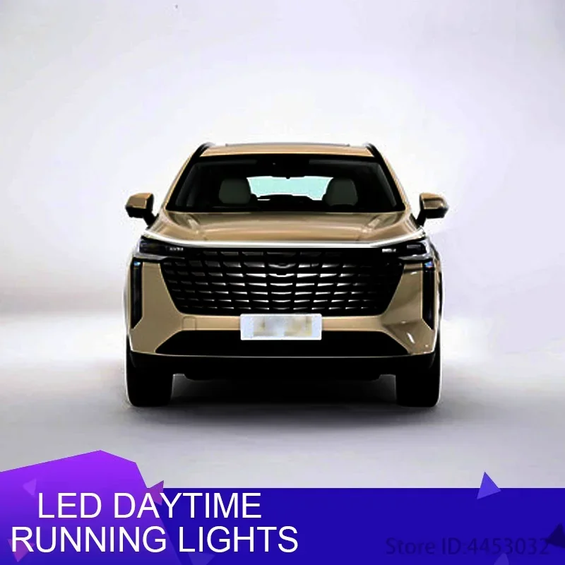 DRL Car Engine Hood Lights For Haval jolion 2023 h6 h2 hev h5 h9  Flexible LED Strips Welcome light Auto Scan Starting