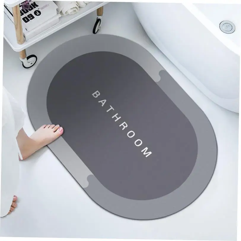 

Absorbent Felt Door Mat Bedroom Entrance Bathroom Rug Carpe1 Non-Slip Floor Carpet Home Decor Personalized Customizable