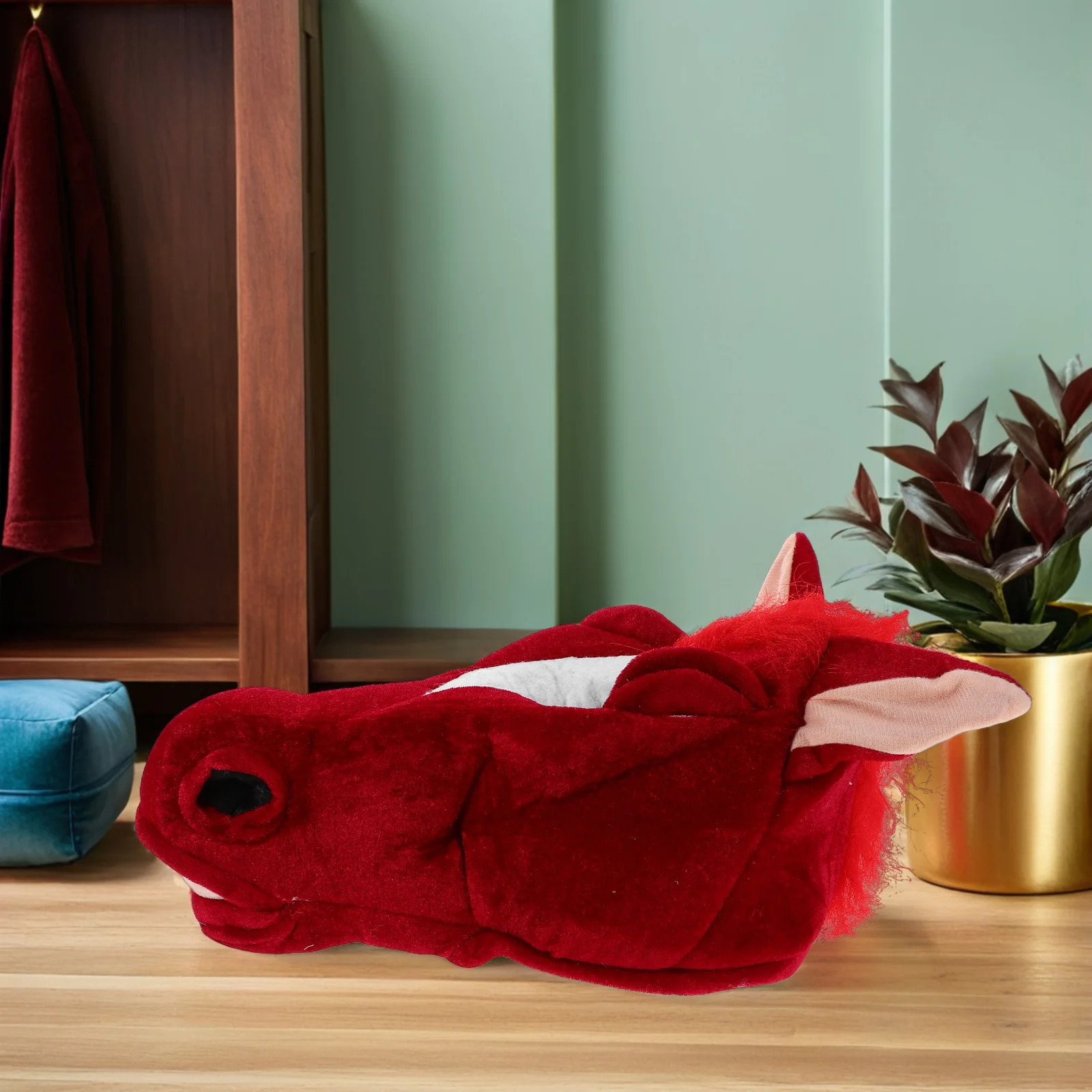 

Horse Head Hat Breathable Lightweight Design for 2026 New Year Party Chinese Zodiac Event Stage Show Performance Accessory