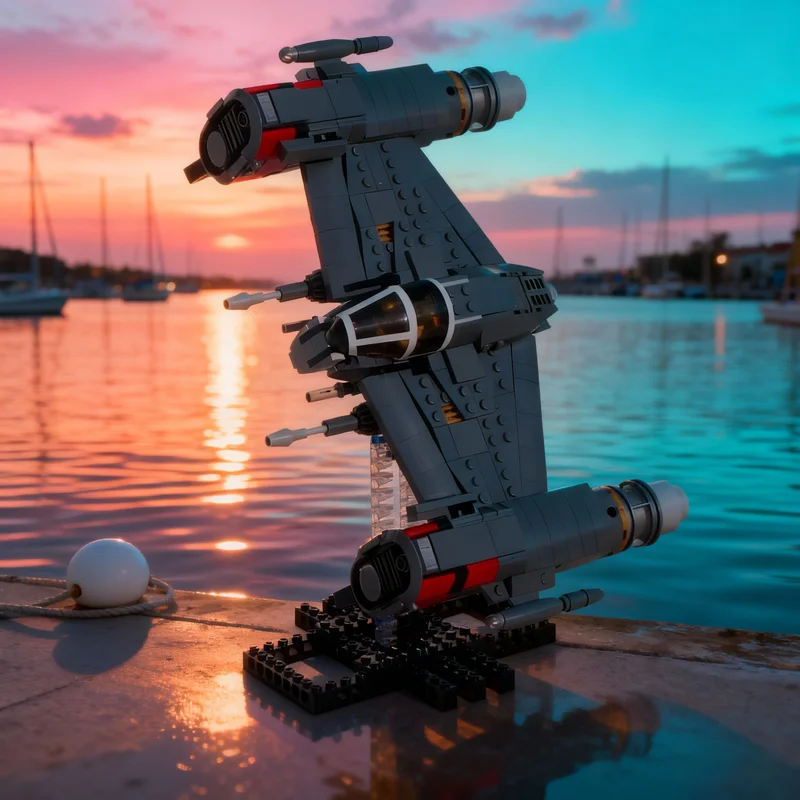 

495pcs MOC Rogue Class Porax 38 Gunship Creator Model Building Blocks Toy Gift Creative Display Collectible Desk Premium Adult