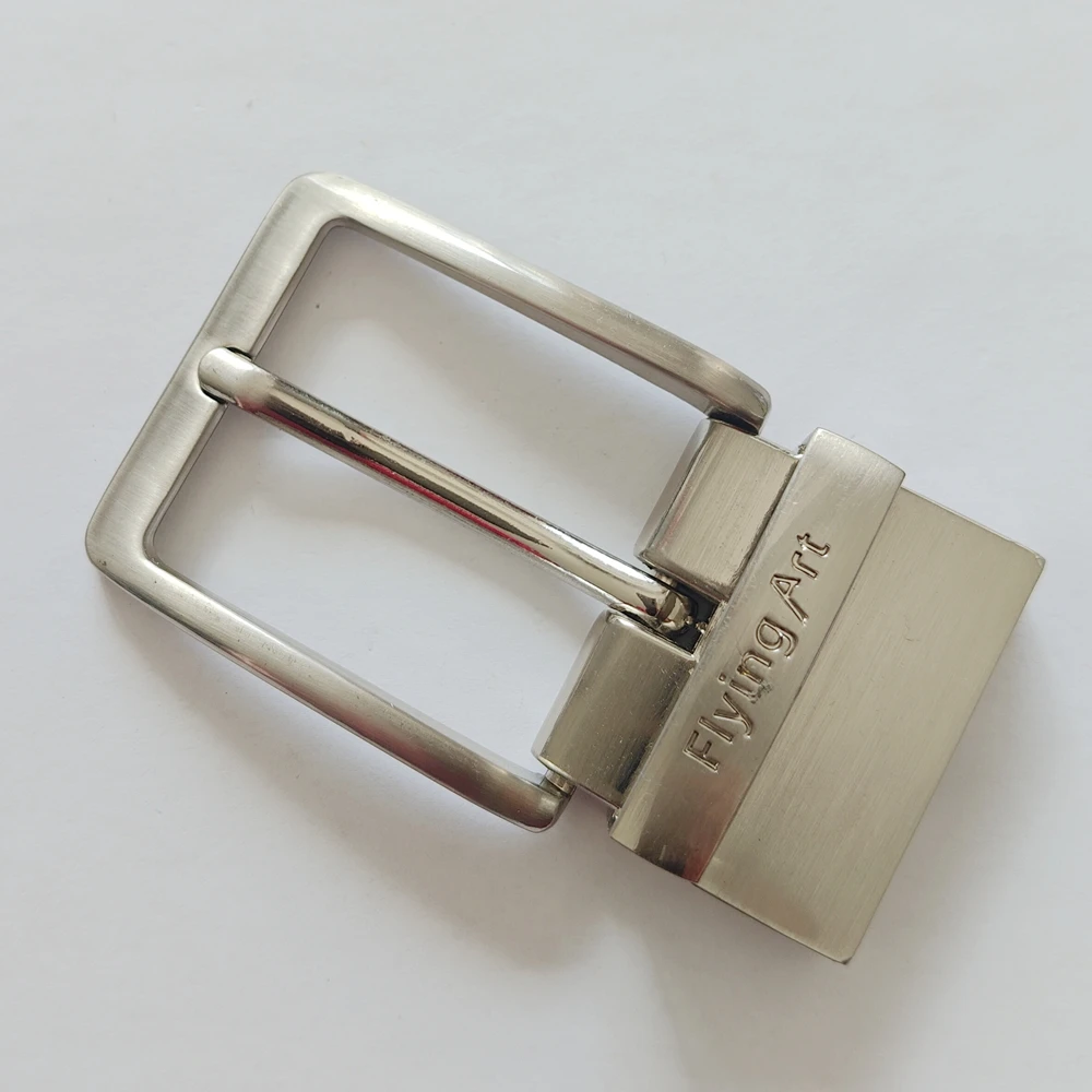 

360° rotatable men Belt Buckle Silver 35mm Metal Reversible Replacement Belt Single Prong Pin Buckle Leather belt waist buckle