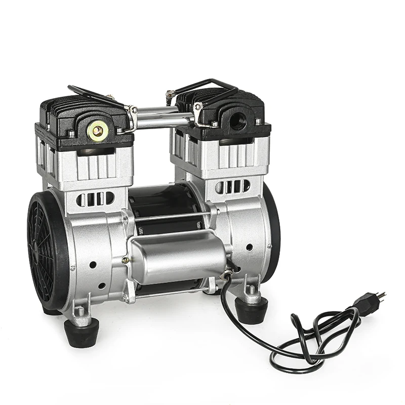 

Портативный электрический безмасляный вакуумный насос 220 В 600 Вт -92 кПа 200 л/мин, компрессор, поршневой насос, головка OEM, поддержка переменного тока