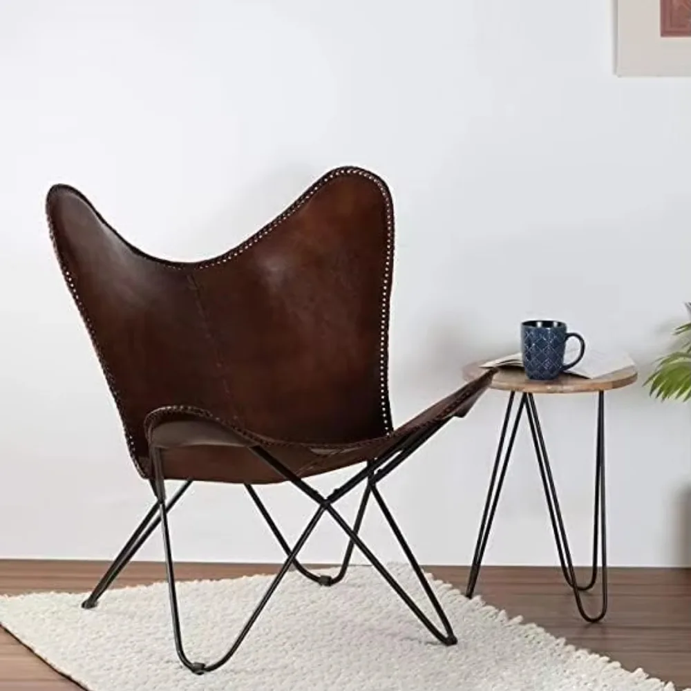 Genuine Leather Modern Living Room Bean Bag Sofa Chair for Teens & Children Dining Use