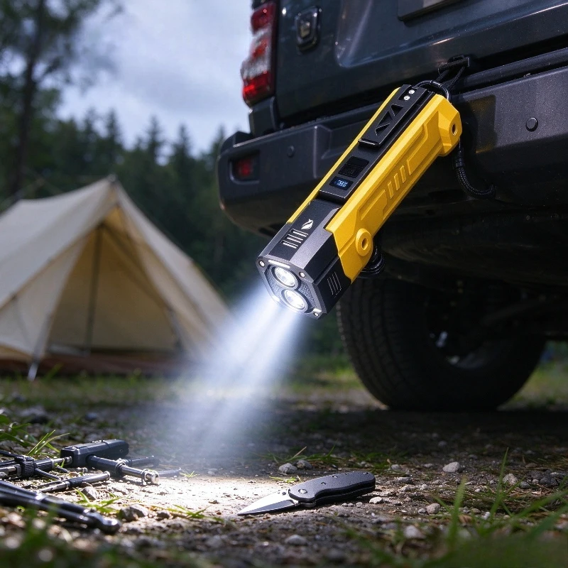 SMILING SHARK Portable Magnetic LED Work Light Rotatable Lamp Head For Workshop Garage Car Repair Emergency Lighting GZ-5106