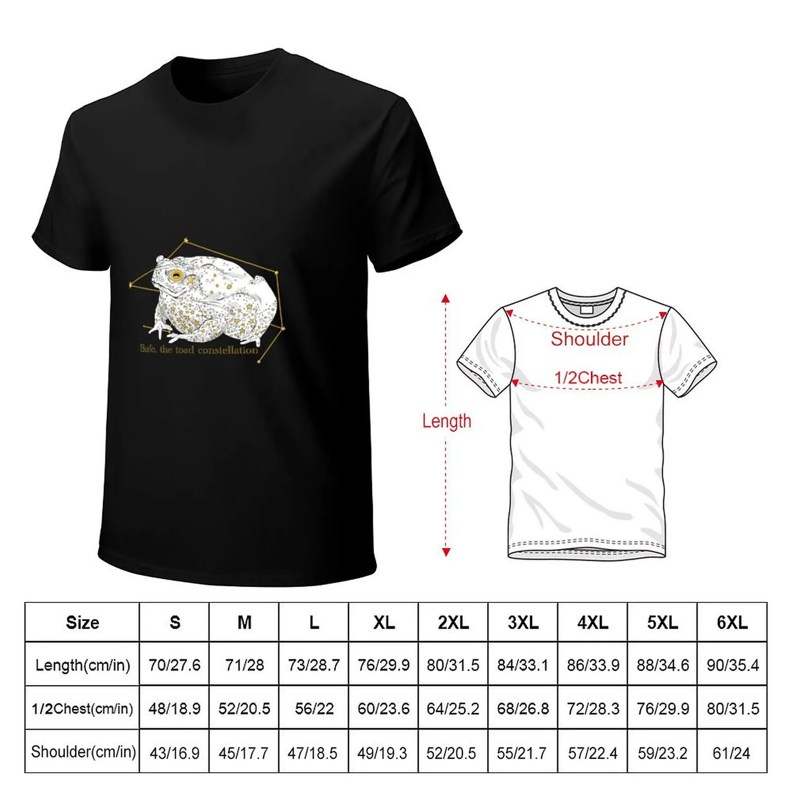 Bufo, the Toad Constellation T-Shirt Fashion Pattern Printed Tee Shirt