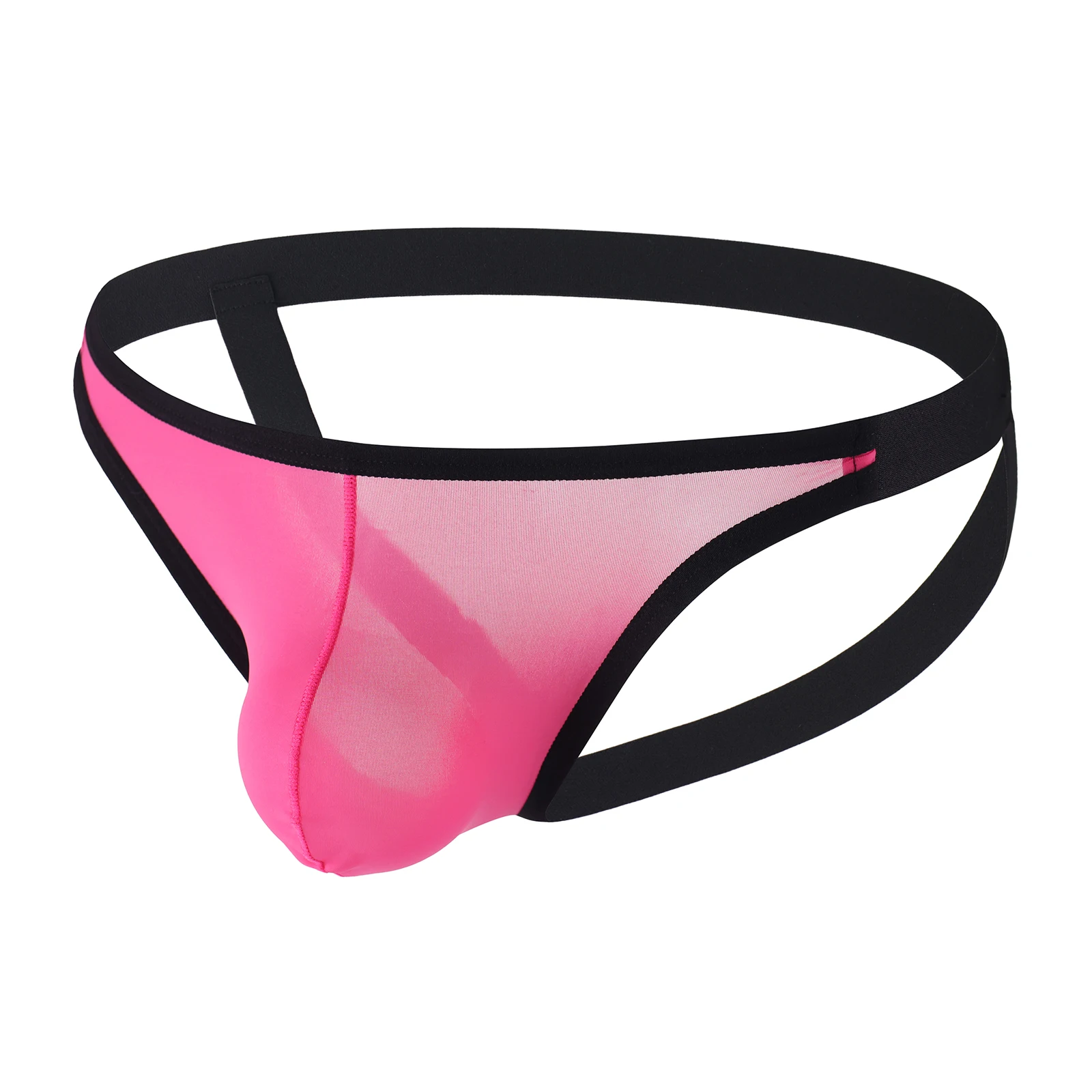 

Men Athletic Jockstrap Thong Ice Silk Ultra-thin See-through Jock Strap Quick-dry Fitness Underwear Hombre Workout Underwear