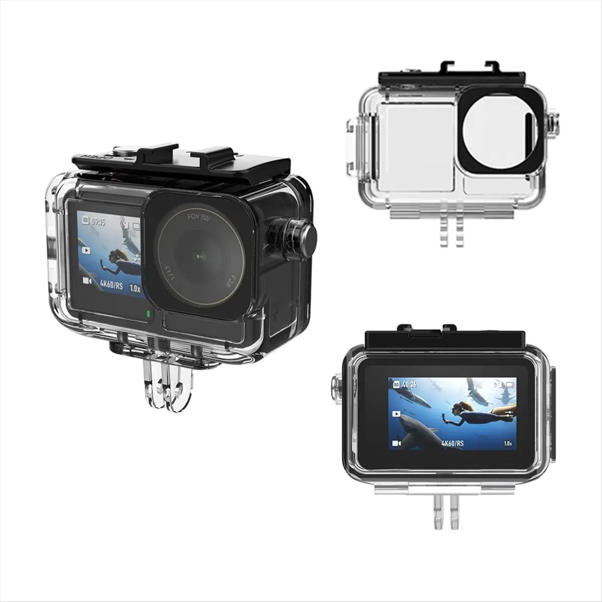 【~ New A88T】45M Waterproof Case for Action 3 4 5 Pro Camera Accessories Underwater Diving Housing High Definition Cover