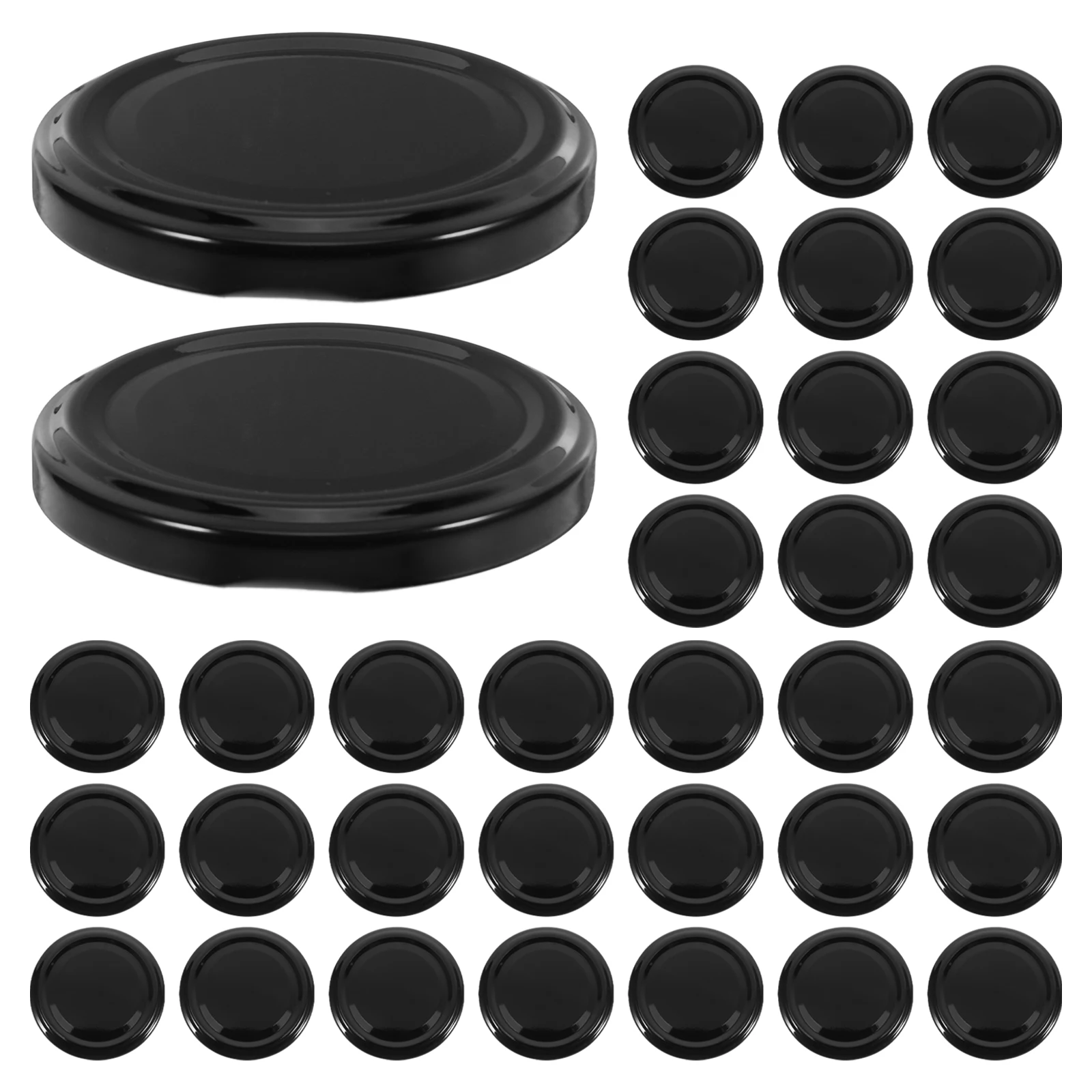 

50Pcs Glass Jar Lids Tinplate Sealing Caps for Jam Pickles Reusable Airtight Mason Jar Covers Leakproof Storage Lids Wide Mouth