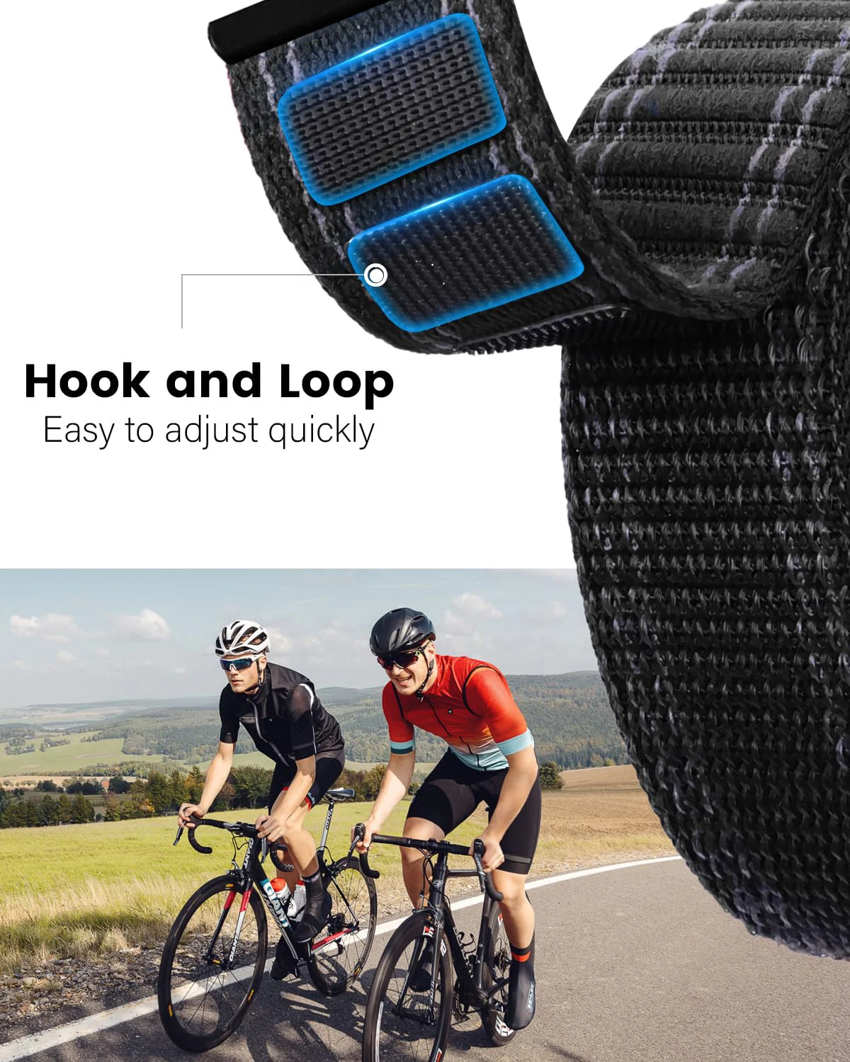 حلقة نايلون لساعة سامسونج جالاكسي الترا ستراب 47 ملم إكسسوارات رياضية قابلة للتنفس سوار جالاكسي ساعة 7 الترا باند 47 ملم