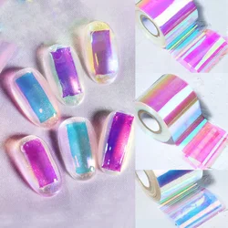 100m Tetty Aurora Nail Glass Foil Film Laser Clear Foil Paper Nail Manicure Decoration Korean Aurora Ice Nails Sticker Tool
