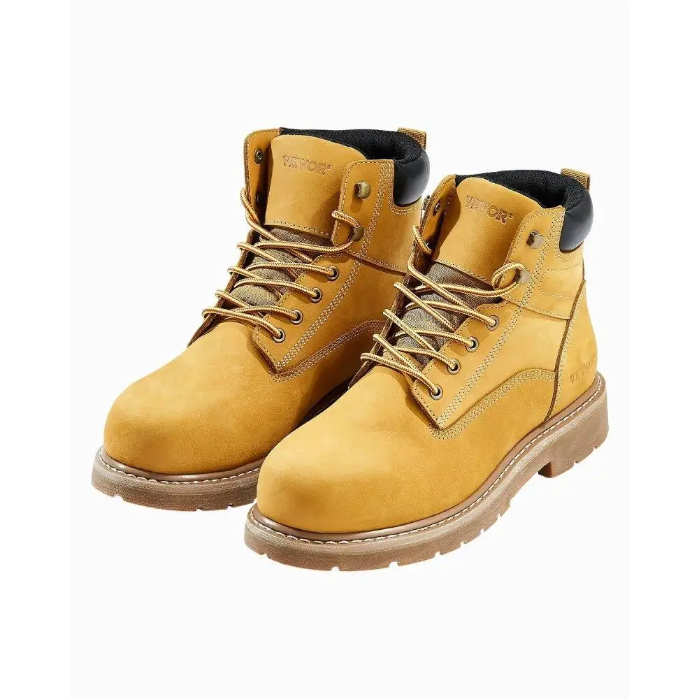 

Steel Toe Work Boots US Size 8 Waterproof for men Slip Resistant