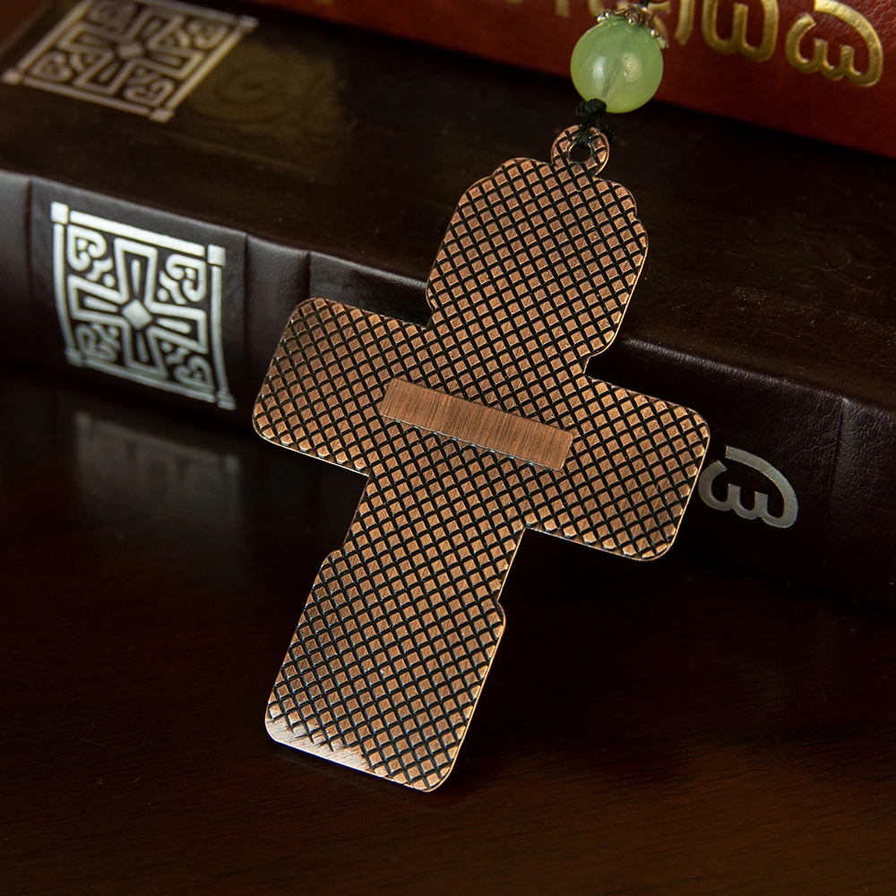 Rosário Católico Frisado Colar De Corrente, religioso Jesus Oração Jóias, crucifixo De Ouro