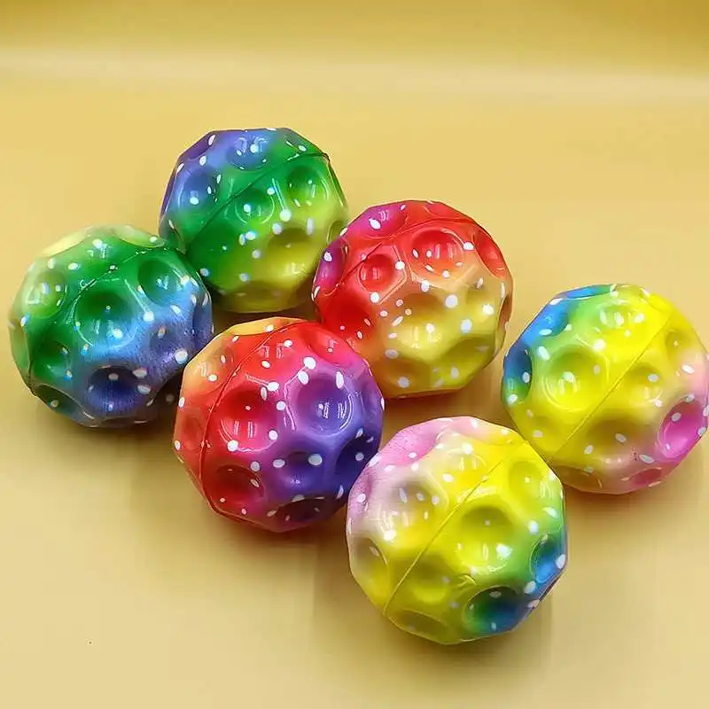 ลูกบอลเด้งสูงพิเศษ 2 ลูก ของเล่นฝึกการประสานมือและตา บรรเทาความเครียด ลดความวิตกกังวล สำหรับเด็กและผู้ใหญ่