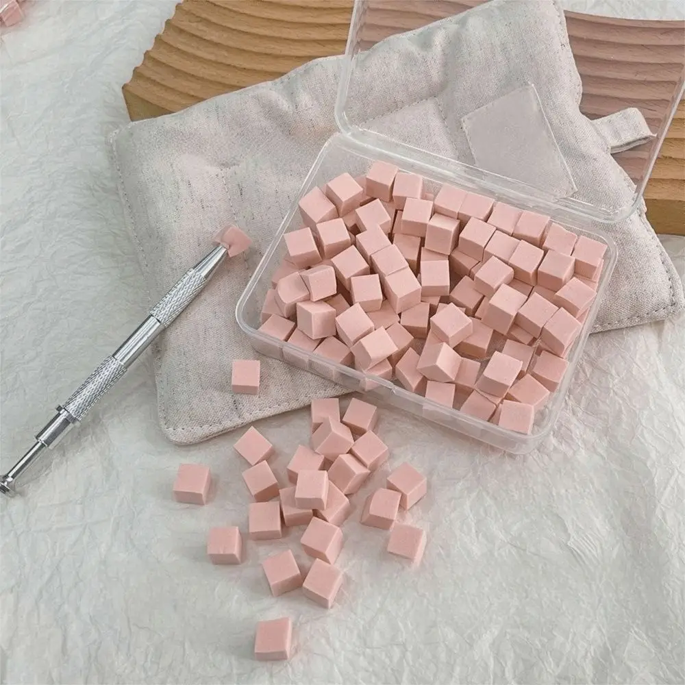 Coloring Stamping Gradient Nail Sponge Set Soft High Rebound Nail Stamper Sponge Nail Care with Grabbing Pen