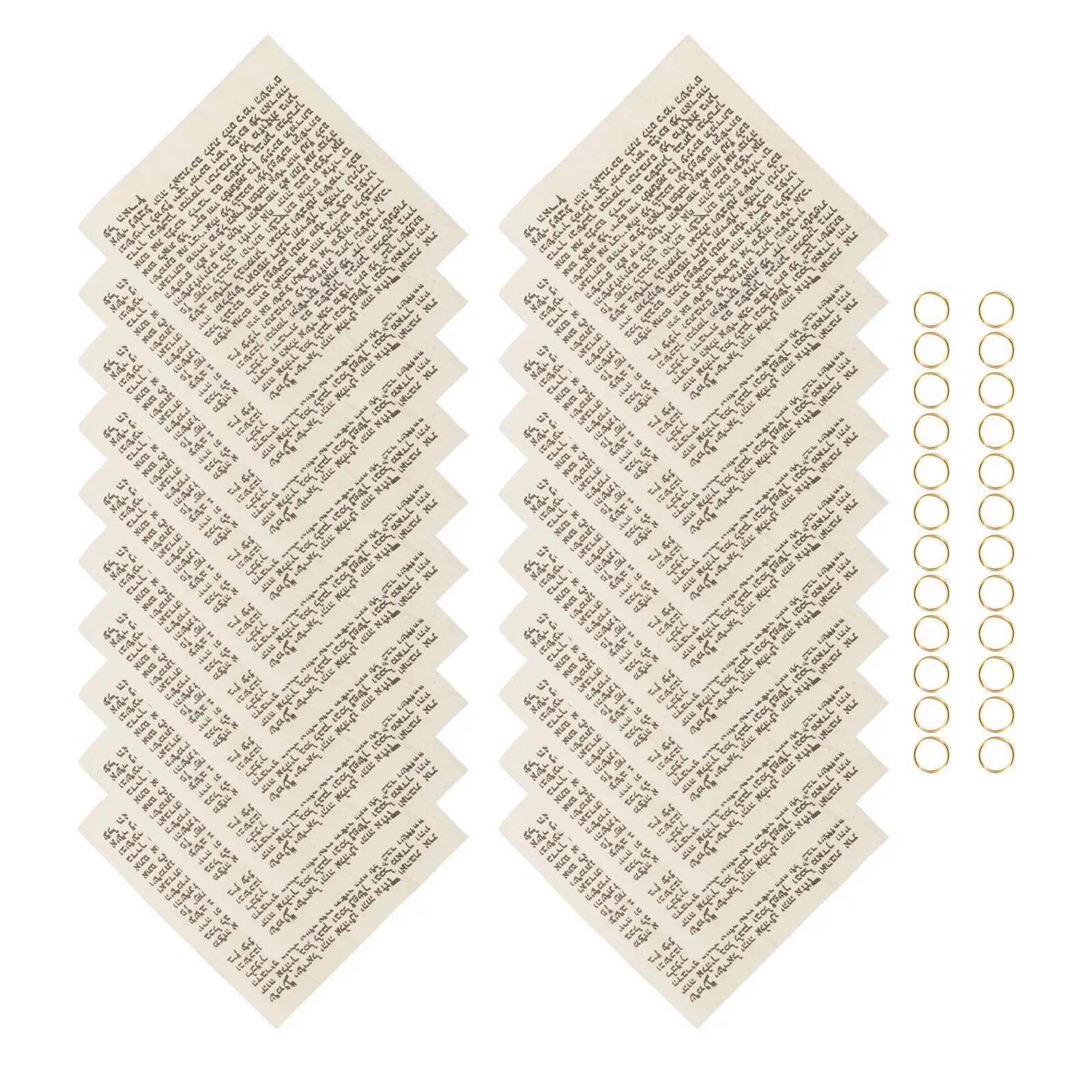 

20 шт. кошерных еврейских свитков мезуза, предварительно свернутых, для дверей, с еврейскими благословениями, для духовной защиты, домашнего декора