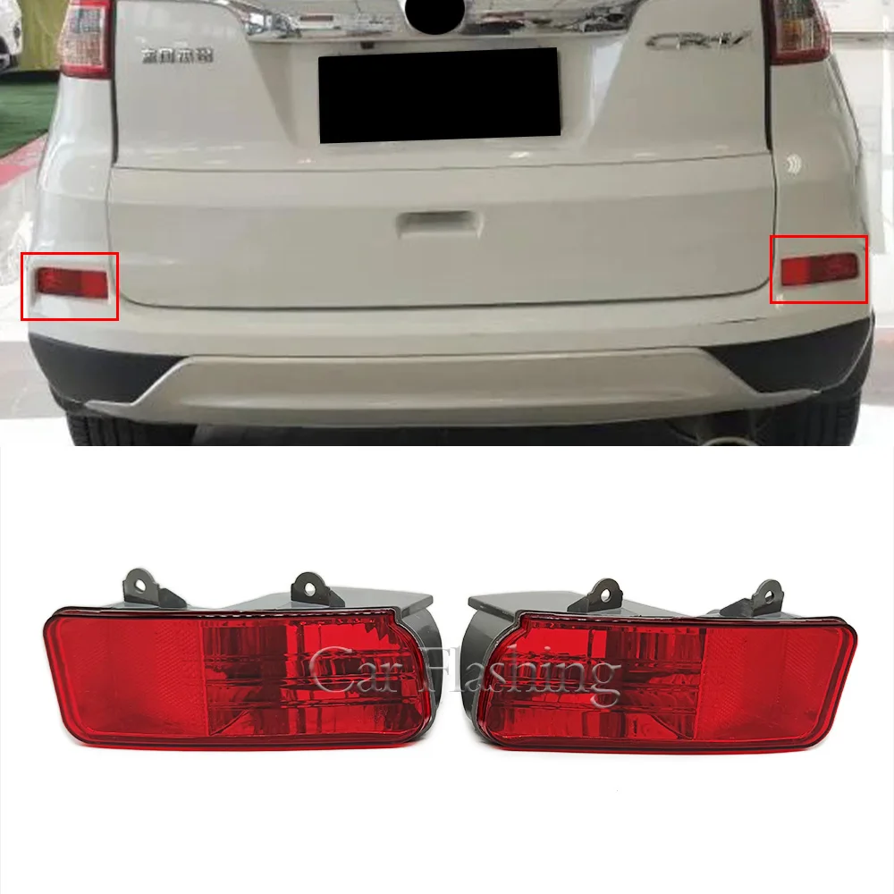 Left Right Rear Bumper Reflector Rear Fog Light Fog Lamp For HONDA CRV 2015 2016 2017 RM1 RM2 RM3 RM4 Foglight No Bulb