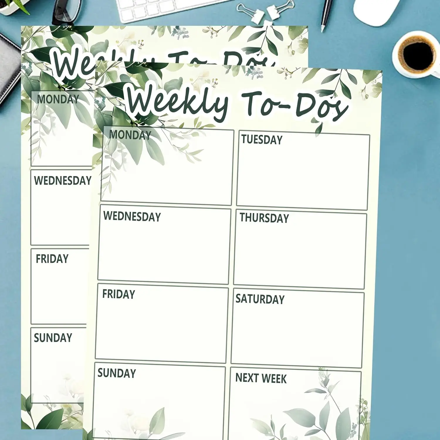 Weekly to Do List Notepad,Magnetic Weekly Schedule 6x9 Inch Student Planner,Work Planner and Checklist Notepad