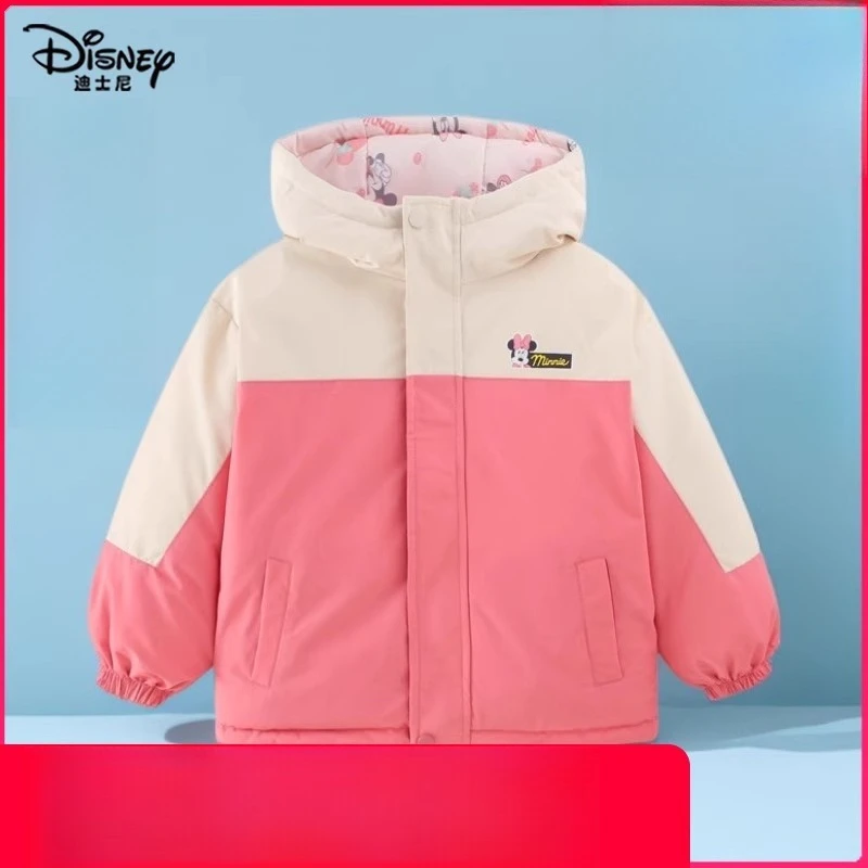 سترة ديزني 2025 للأطفال قابلة للعكس، معطف شتوي من ريش البط الأبيض بنسبة 90% للأولاد والبنات ملابس خارجية