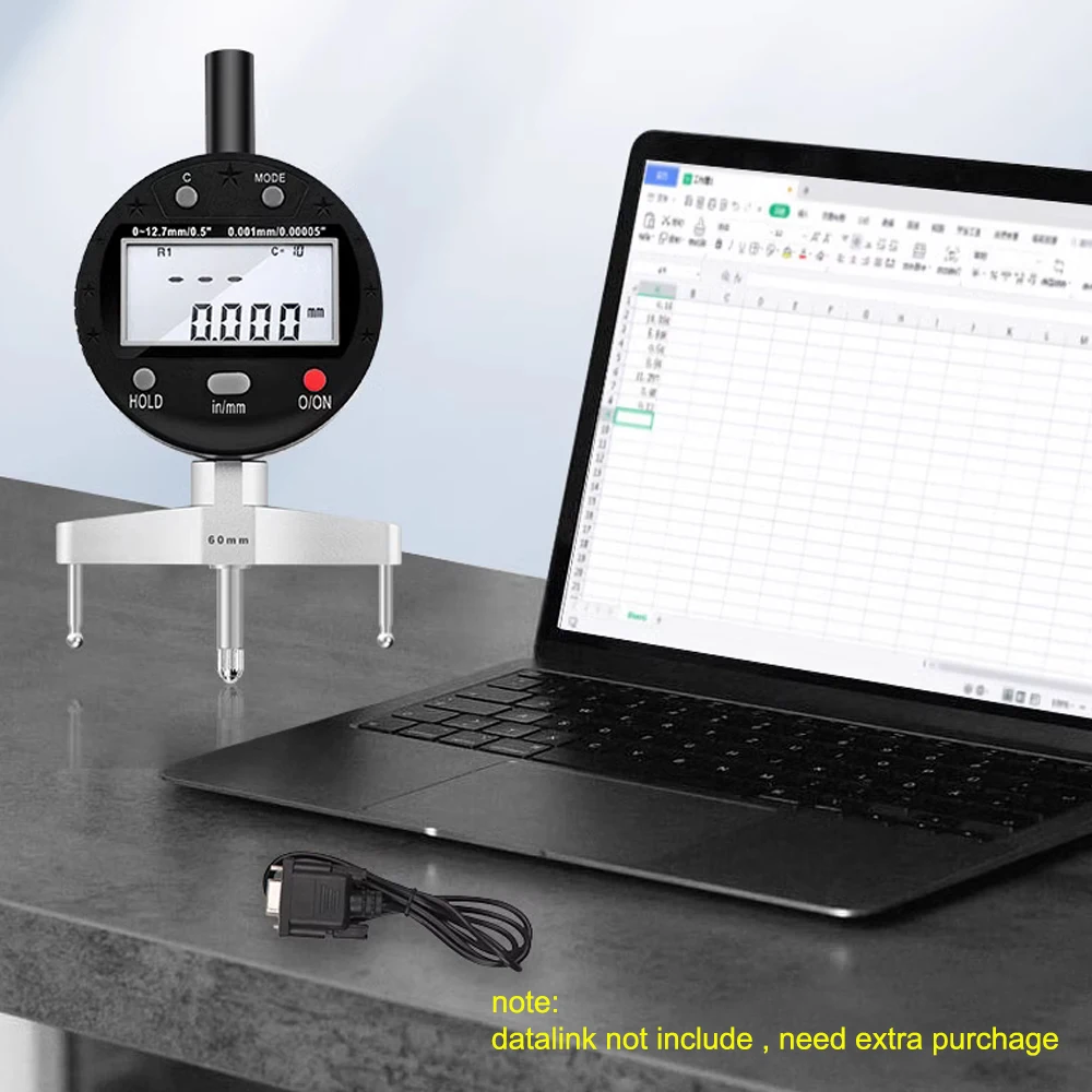 High quality digital radius gauge digital radius indicator with 5 changeable measuring jaw