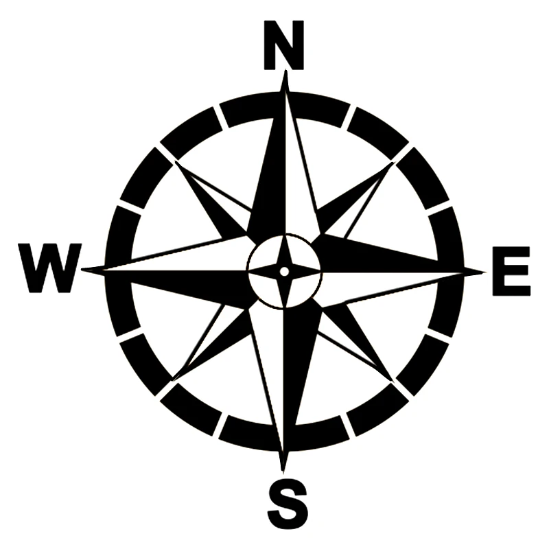 

Fashion Compass Navigation Car Decal High Quality Personality Creative Car Decal Interesting Car Decoration