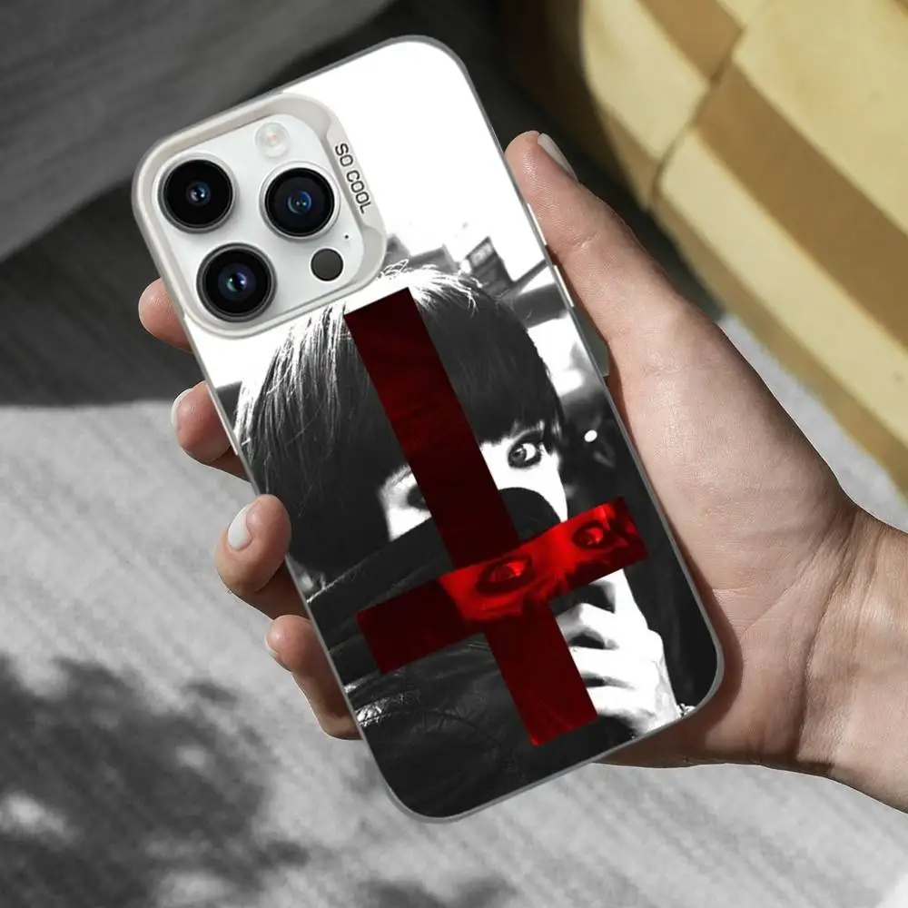 C-Crystals C-Castles Band Phone Case For iPhone 16,15,14,13,12,11,Mini,Pro,SE,MAX White Matte Shockproof Cover