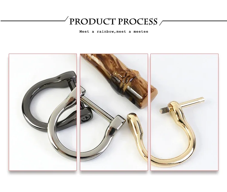1-5Pcs Deepeel 9/10/12cm Imitation Bamboo Handle for Handbag Purse Kiss Clasp Wallet Woven Bags Handles DIY Crafts Accessories