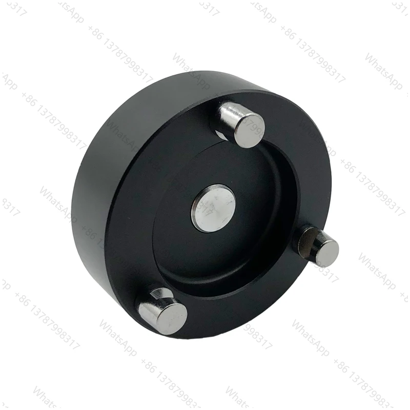Black Fixed Type Three-Jaw Tribrach Adapter With 5/8