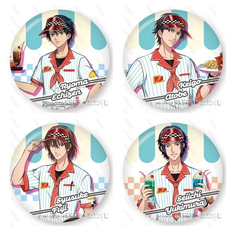 Аниме «Принц тенниса», фигурки Ryoma Echizen Fuji Syusuke Atobe Keigo, металлический значок для косплея, булавки для сумки, подарочная брошь для фанатов