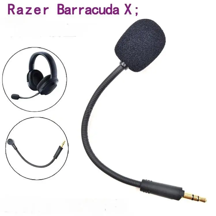 10PCS Factory Wholesale 3.5MM PVC Jacket Plug Play Gooseneck Microphone Headset Microphone for Razer Barracuda X