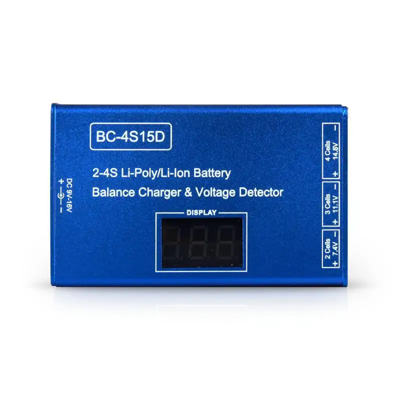 BC-4S15D RC Battery Balance Charger Voltage Detector LCD Digital Display 1500mA Charger for 2-4S Battery RC FPV Quadcopter Drone