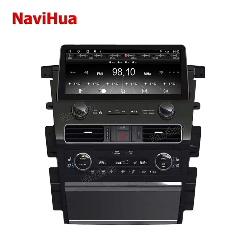 Navihua For Nissan Patrol Infiniti QX80 Android Car Multimedia System DVD Player GPS Navigation 2015 2020 Car DVD Player Auto