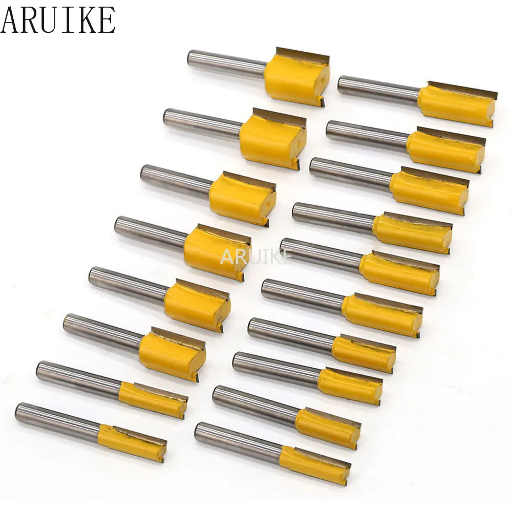 100Pcs Woodworking Milling Cutter Set 1/4 Electric Wood  and Trimming Machine Blade Cutting Slot  Flower