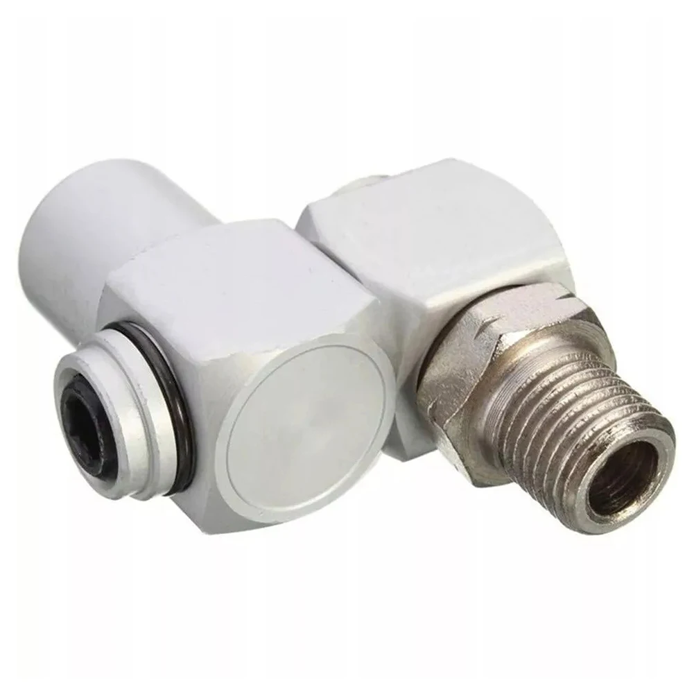 1/4 Inch Swivel Fitting 360 Degree Swivel Connector 360 Degree Rotation High-Quality Aluminum Reliable Performance