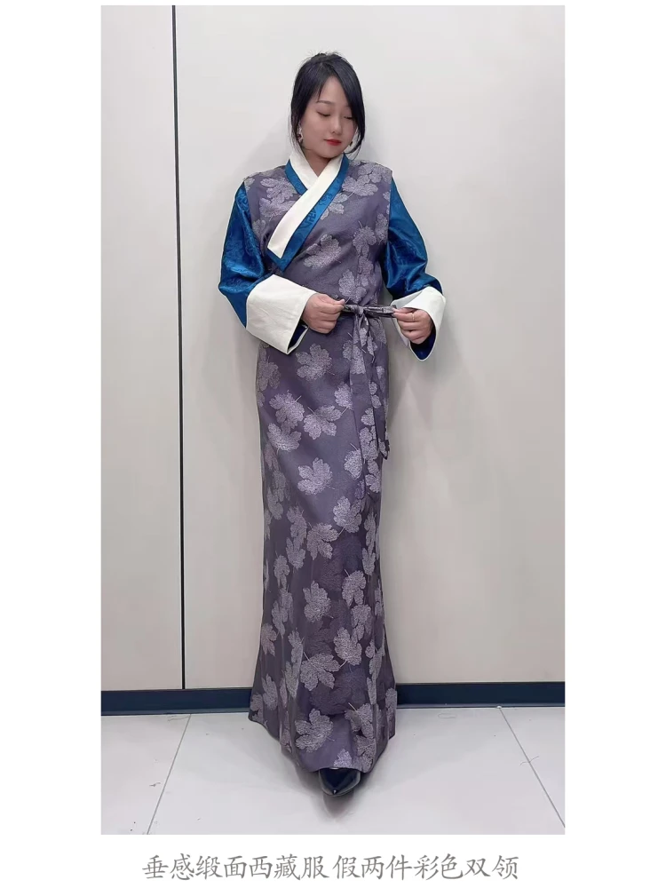 Tibetaanse kleding Mode Rok Dans Academie Prestaties Lange Lhasa Trip Shoot Jurk