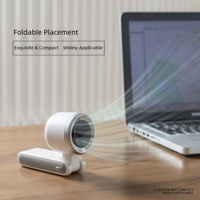 FOR N607 handheld folding neck mini USB small fan, high-speed turbocharged violent digital display five-speed fan