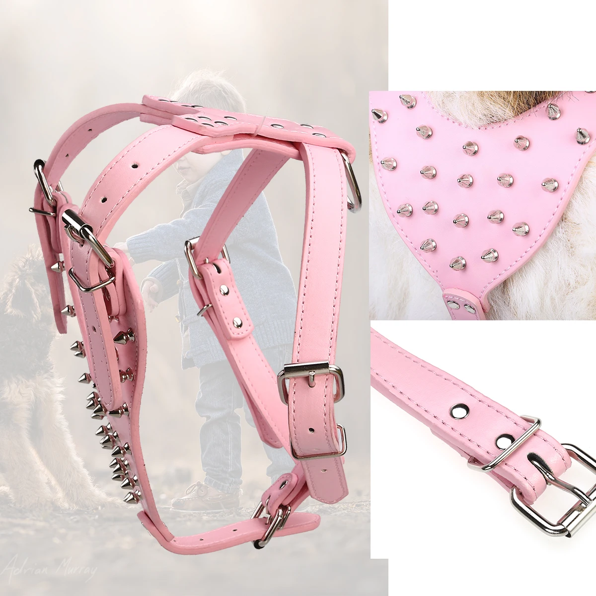 

PU dog harness Spike dog harness harness Terrier harness