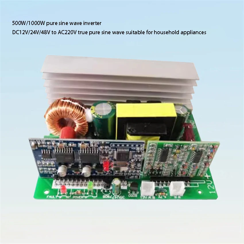    350W DC10V do 14V czysta fala sinusoidalna falownik obwód zasilania płyta sterownicza AC 220V konwerter podwyższający falownik