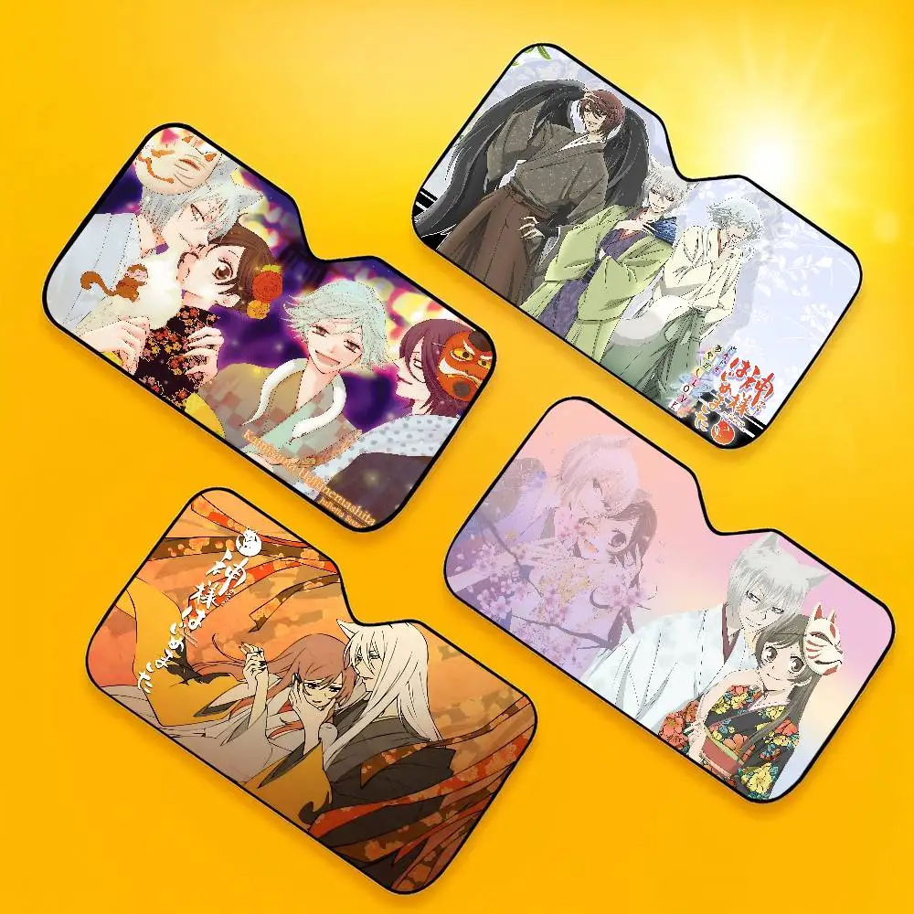 Anime K-Kamisama K-Kiss Car Solar Protection Heated Windshield Sunshade Car Window Windscreen Cover Sun Shade Auto Sun Visor