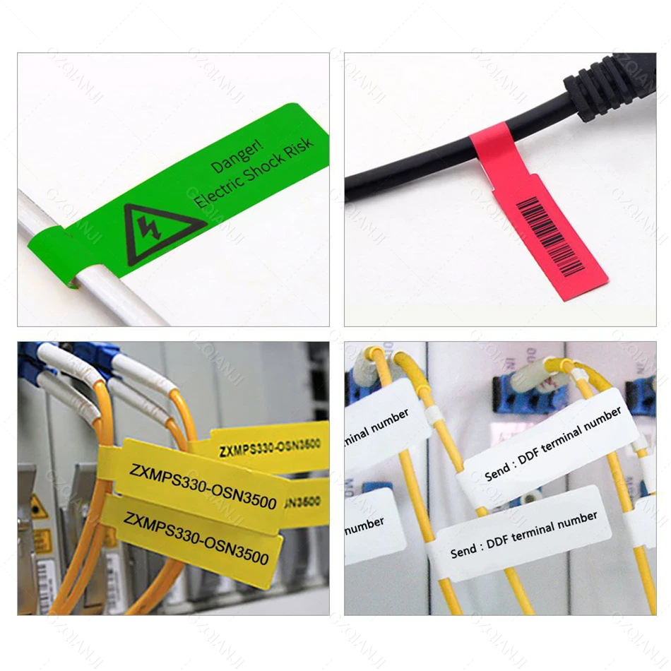NIIMBOT Cable Label D11 D110 D101 Label Sticker Fiber Wire Network Charging Cable Paper Sticker Adhesive Label Tape Thermal