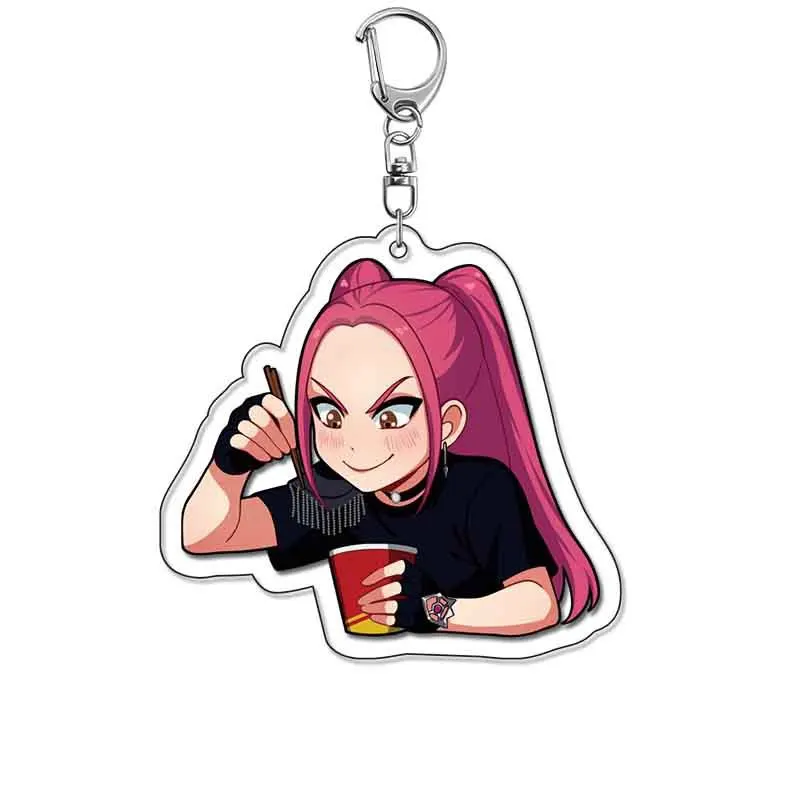 Милый Q-версия Kpop ведьма охотничья группа акриловый брелок Lumi Abby романтический студенческий рюкзак кулон украшение